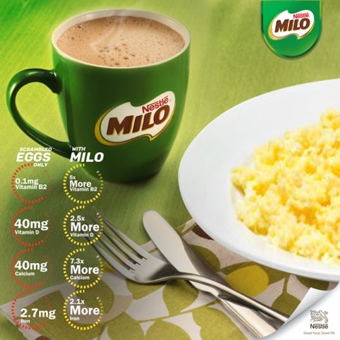 MILO® & Scrambled eggs