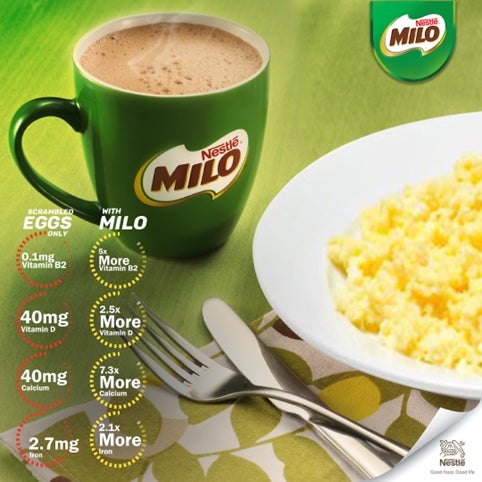 MILO® & Scrambled eggs